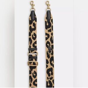 Coach Webbing Strap With Leopard Print New NWT Factory Wrapped F2492 CX241